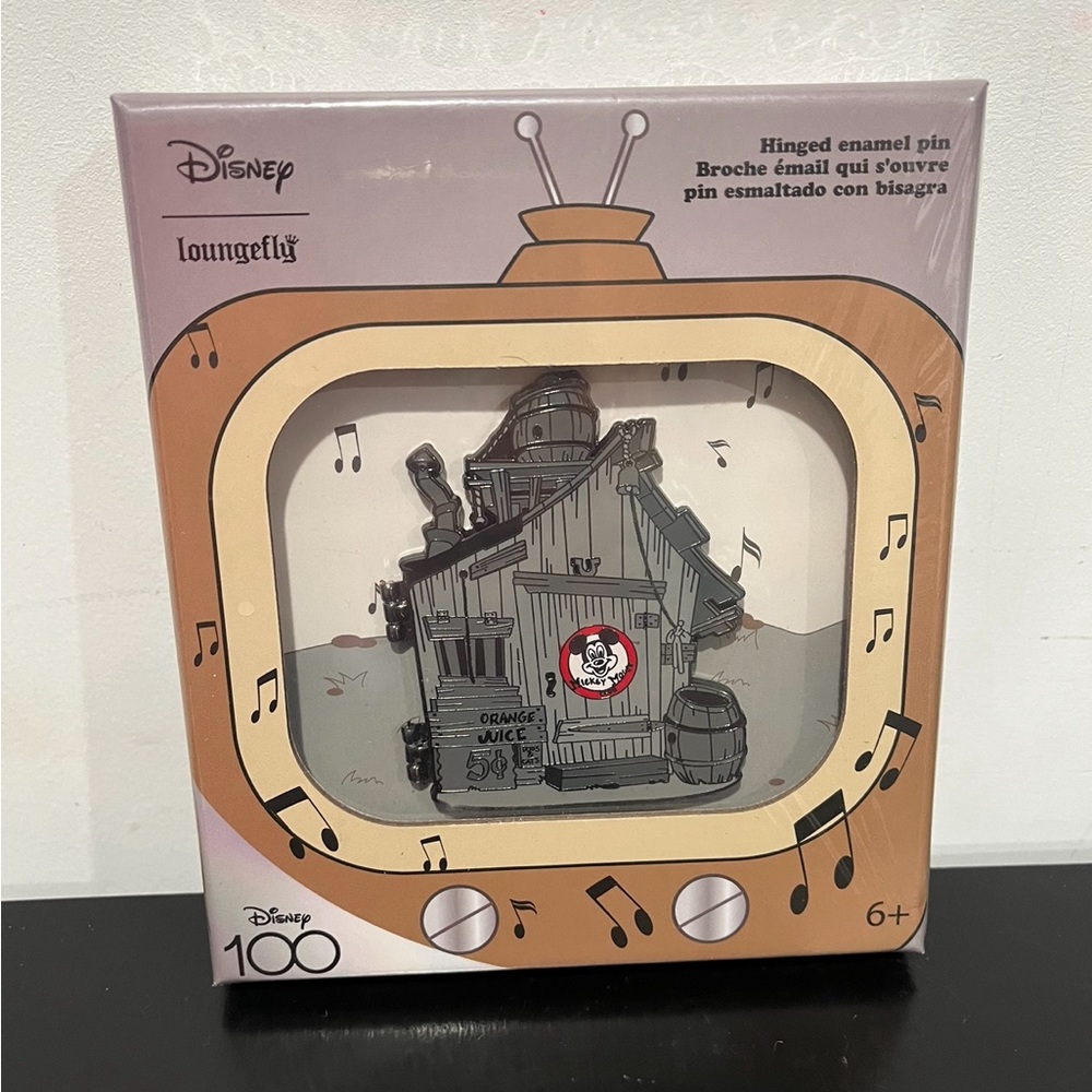 Loungefly Disney 100th Anniversary Mickey Mouse Clubhouse 3" Collector Pin - Picture 2 of 5